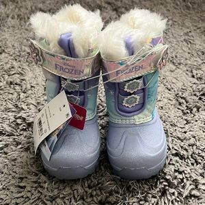 Frozen snow boots
